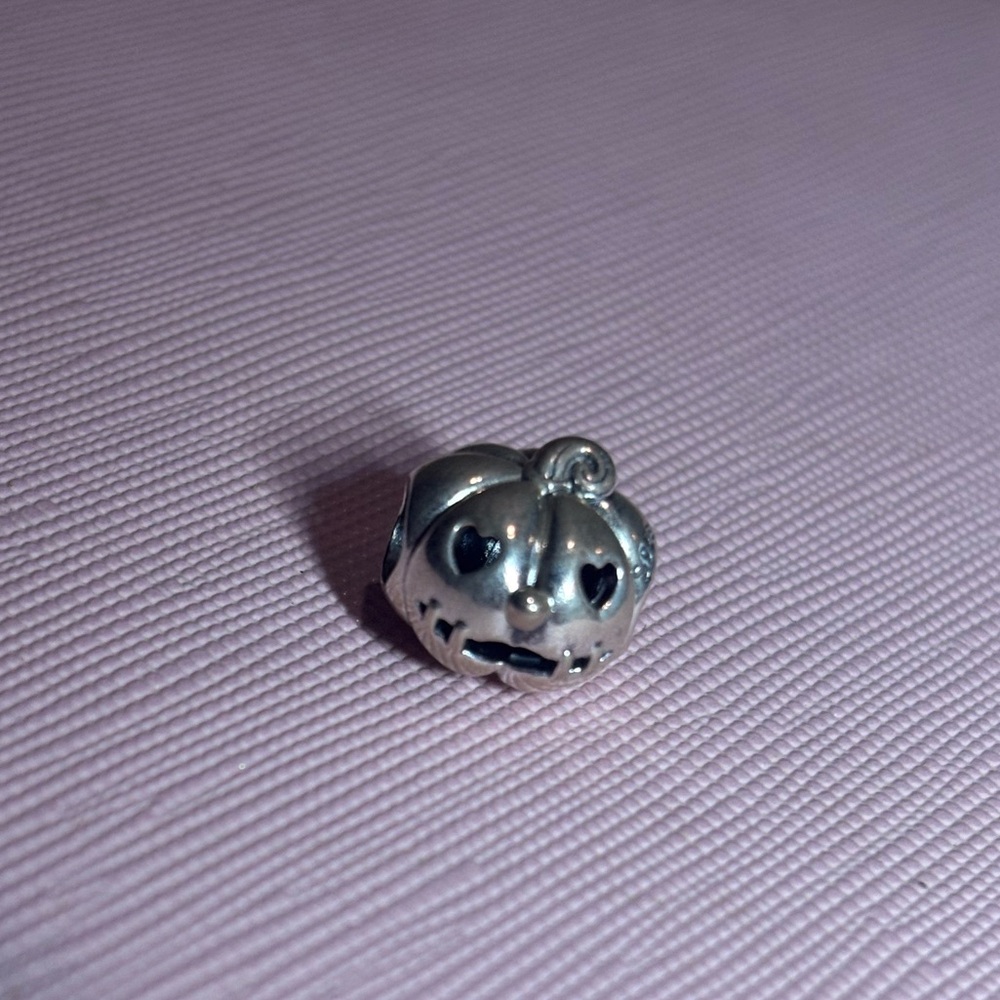 Pandora Silver Pumpkin Charm